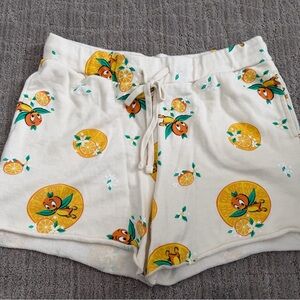 Disney Parks Cream Orange Bird Shorts